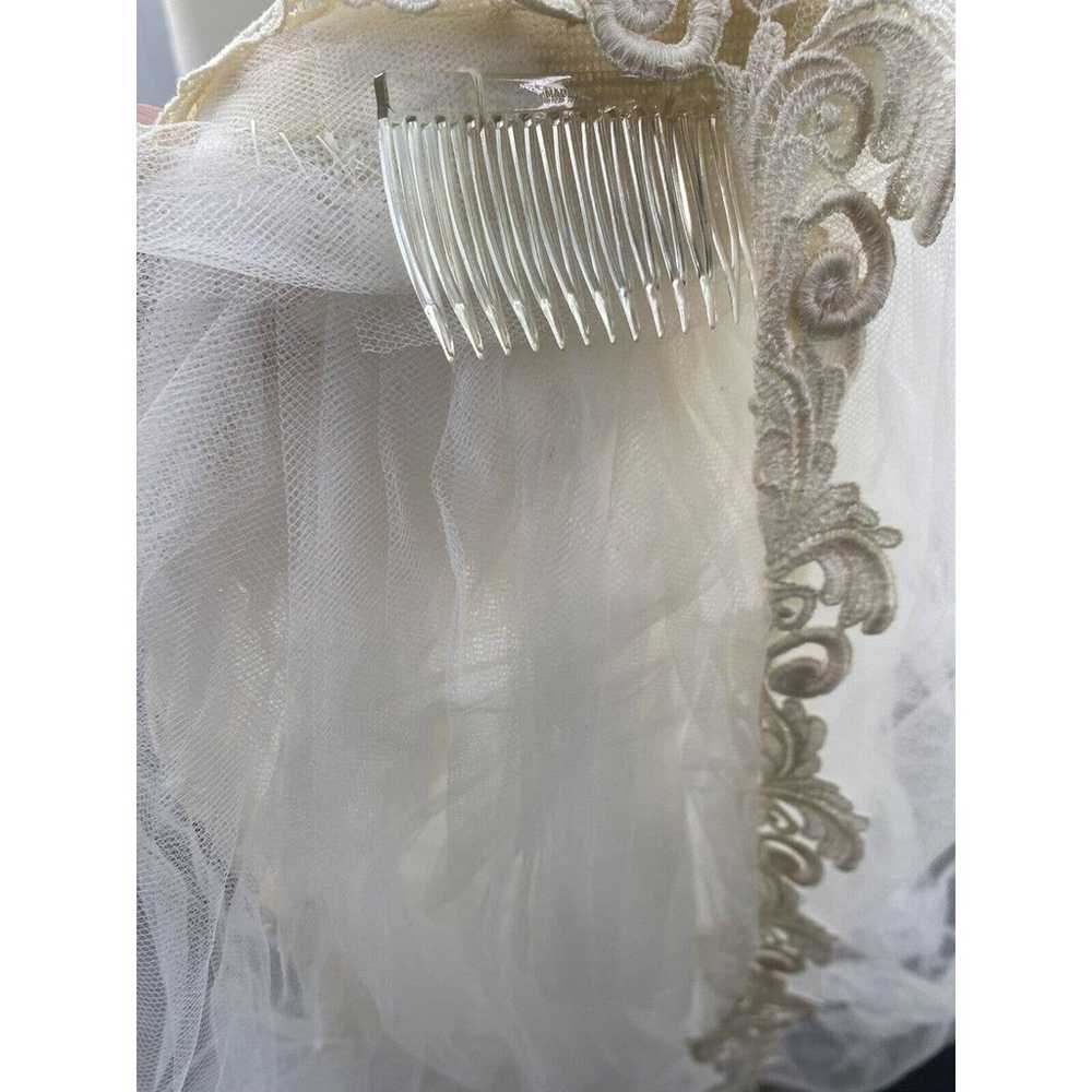 Vintage ILGWU Ivory Embellished Victorian Wedding… - image 6