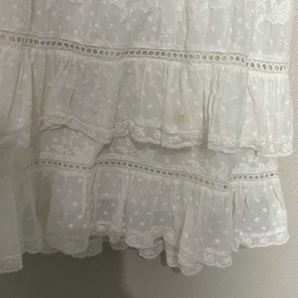 Loveshackfancy Sorelle Lace Mini Dress Medium - image 4