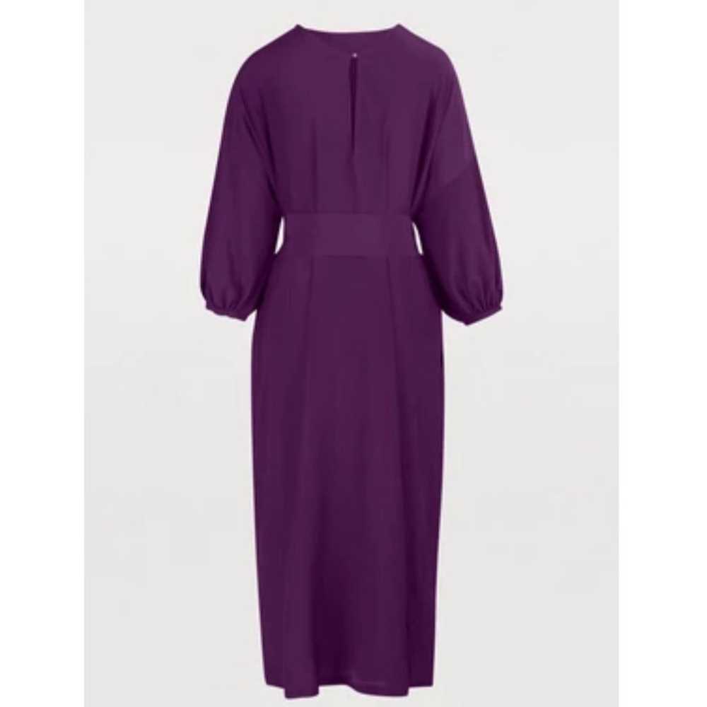 Rosanna Chiffon Silk-Blend maxi purple dress size… - image 3