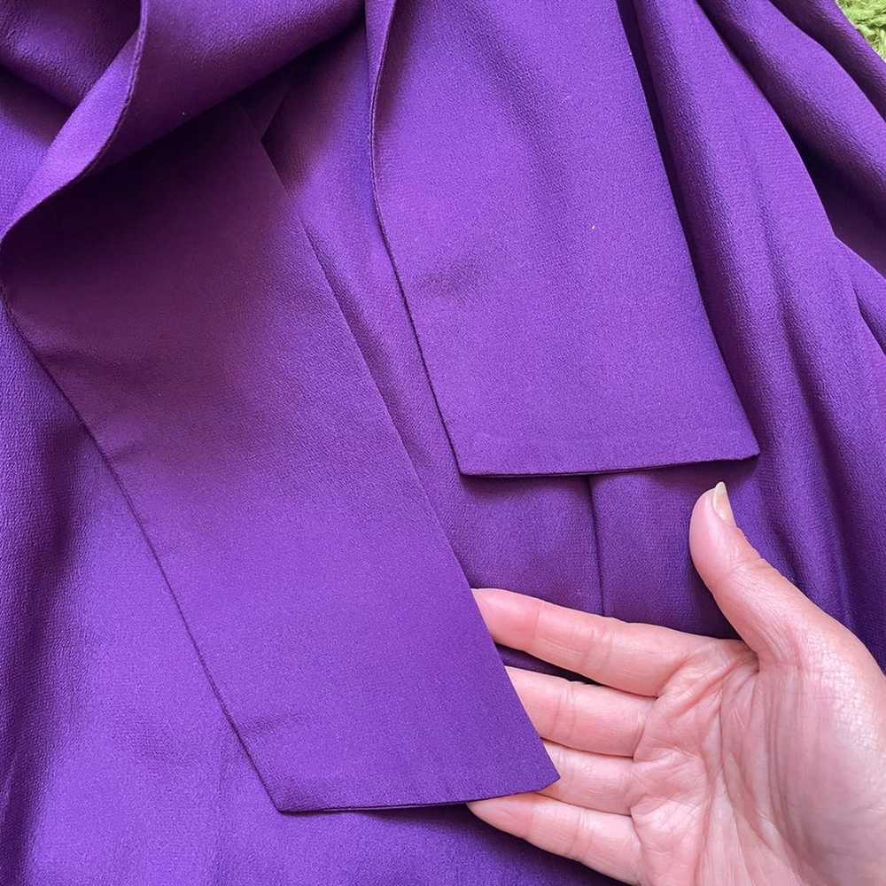 Rosanna Chiffon Silk-Blend maxi purple dress size… - image 5
