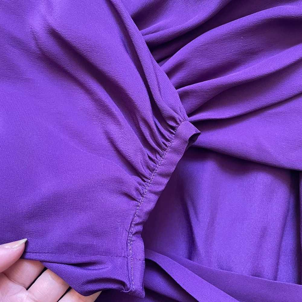 Rosanna Chiffon Silk-Blend maxi purple dress size… - image 6