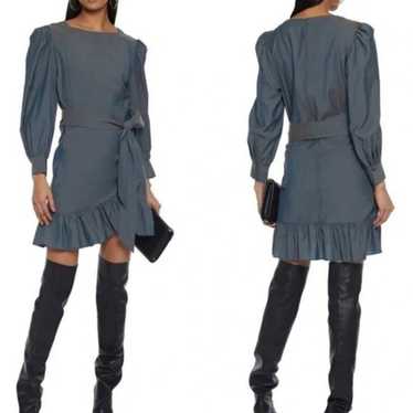 Isabel Marant Etoile Nelicio Puff Sleeve Wrap Dres