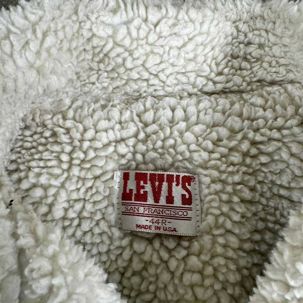 Levi's Vintage Levis Fur Lined Denim Jacket - image 3