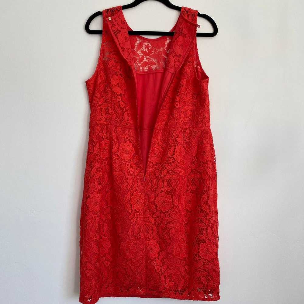 J Crew Collection NWOT Poppy Leavers Red Coral Ve… - image 10
