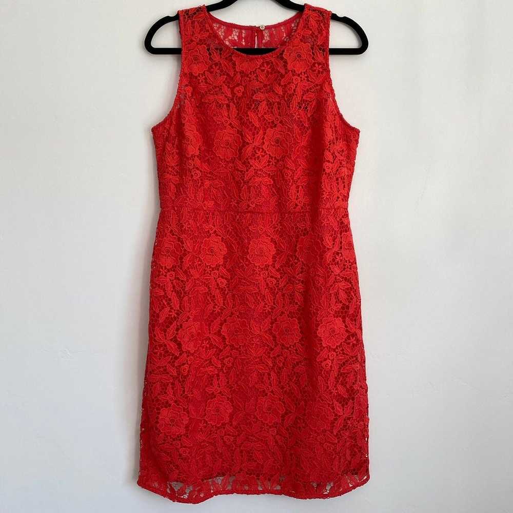 J Crew Collection NWOT Poppy Leavers Red Coral Ve… - image 12