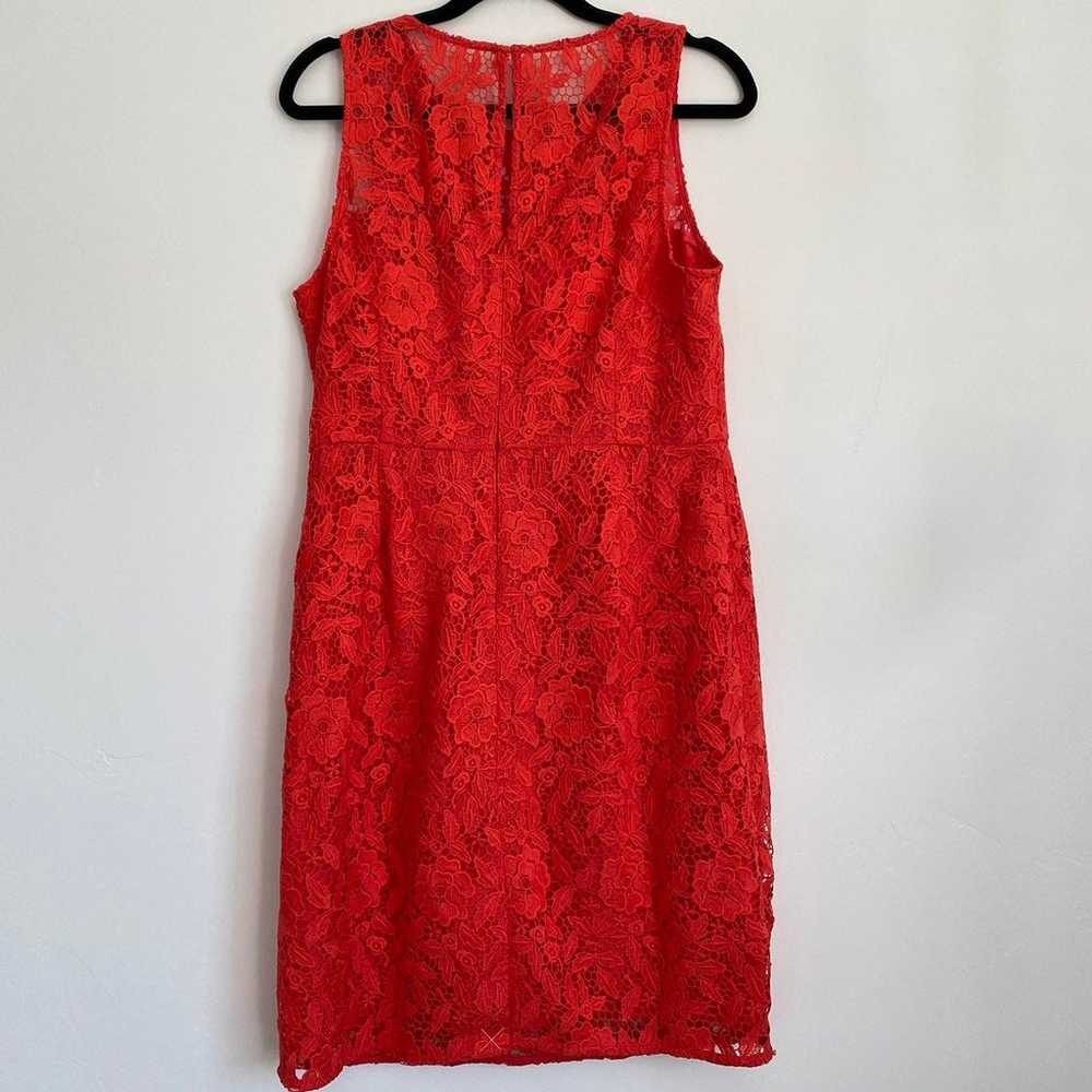 J Crew Collection NWOT Poppy Leavers Red Coral Ve… - image 9