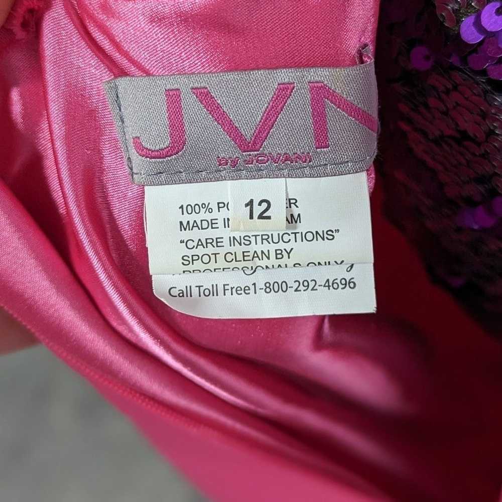 JVN by Jovani Size 12 Pink Satin Spaghetti Straps… - image 9
