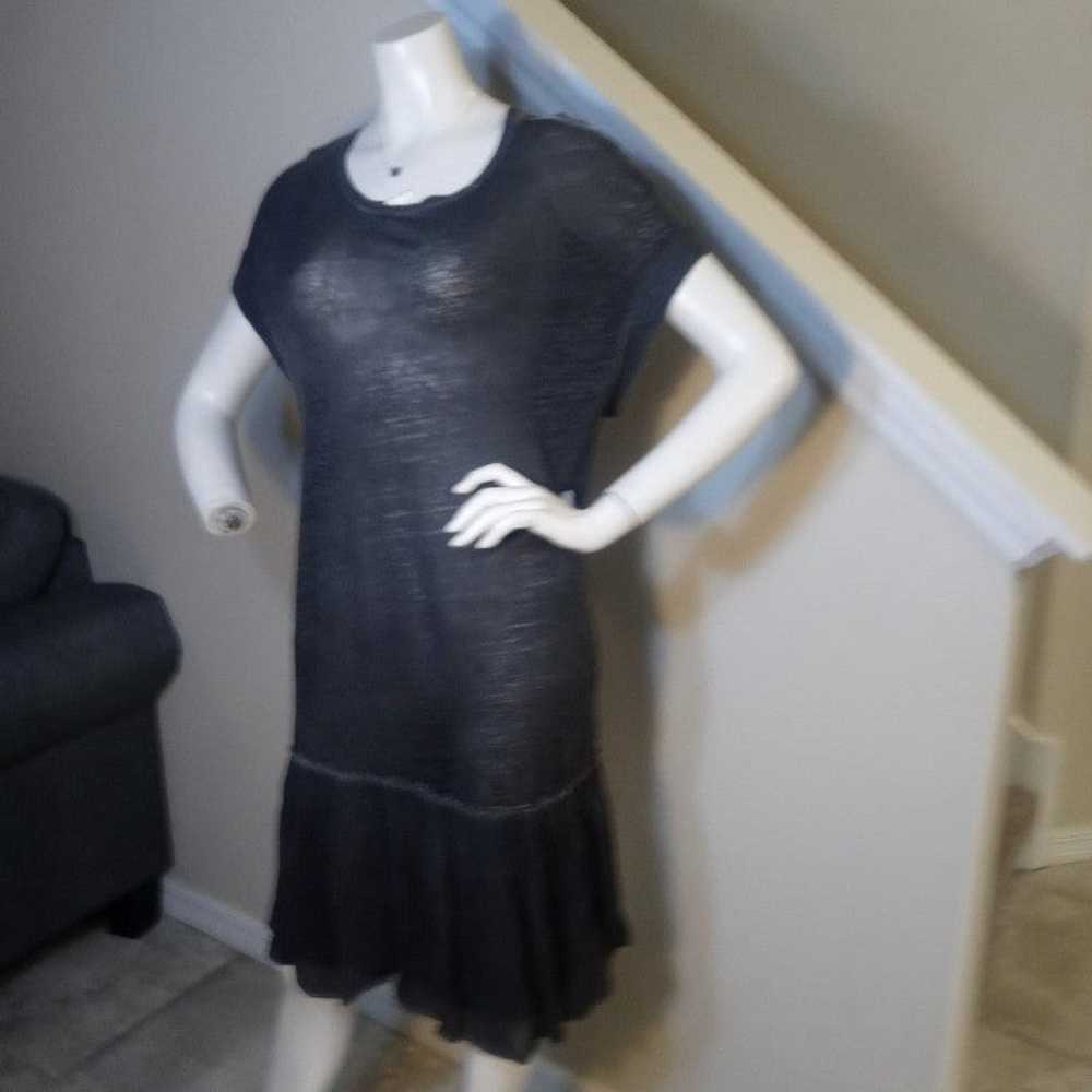 AllSaints Jody Jersey Charcoal Grey Dress size La… - image 1