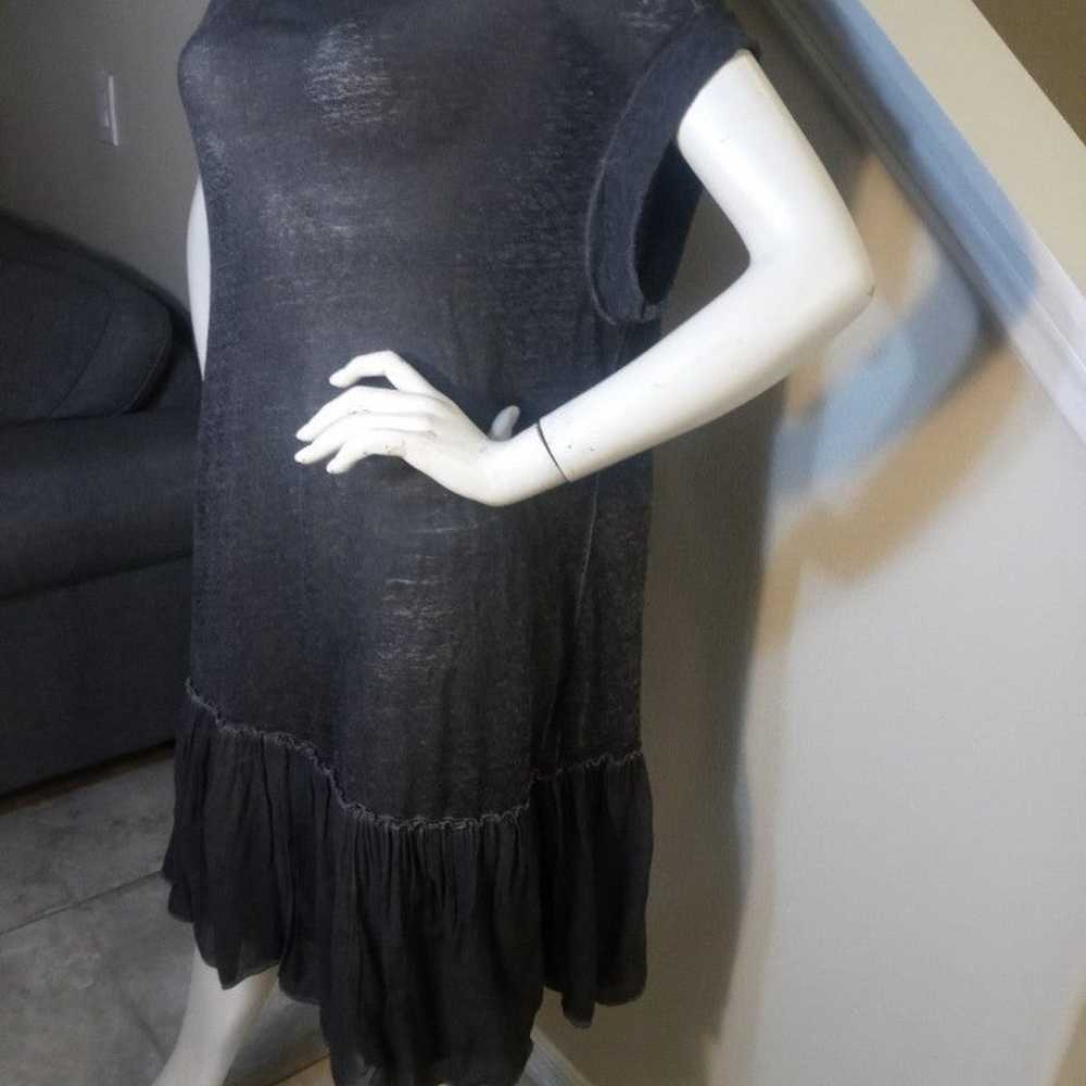 AllSaints Jody Jersey Charcoal Grey Dress size La… - image 7