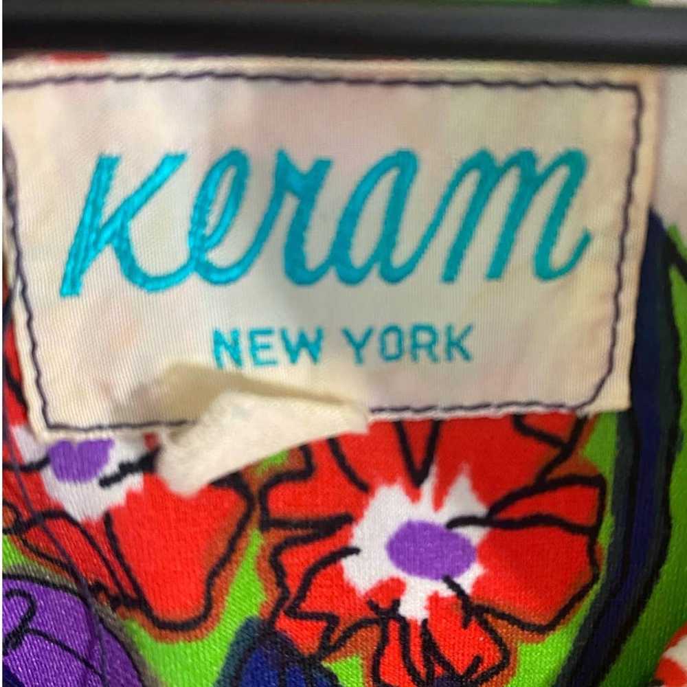 Karem New York Vintage 70's Floral Pointed Collar… - image 2