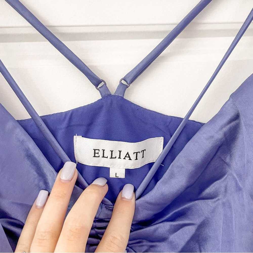 ELLIATT Claire Dress Satin Lapis - image 6
