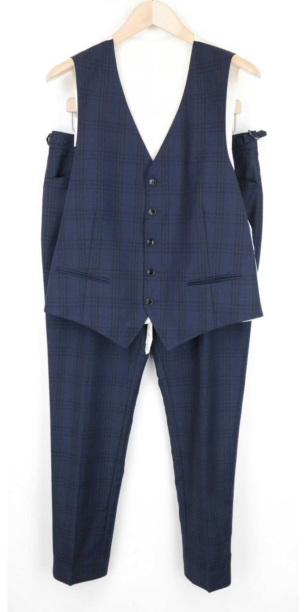 Suitsupply FERRARA UK40R Waistcoat Trousers Blue … - image 1
