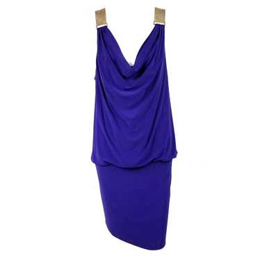 Betsy & Adam Gold Chain Cowl Bubble Dres - image 1