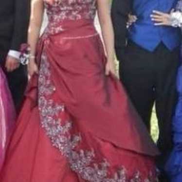 Cherry Red Prom Gown