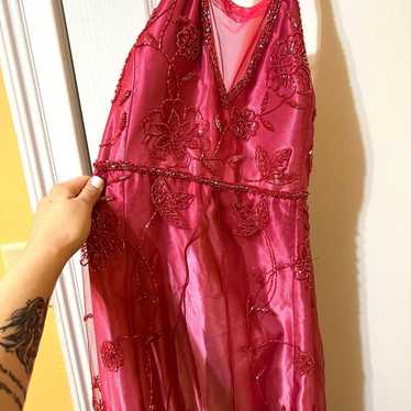 Red-Pinkish Ombre Dress