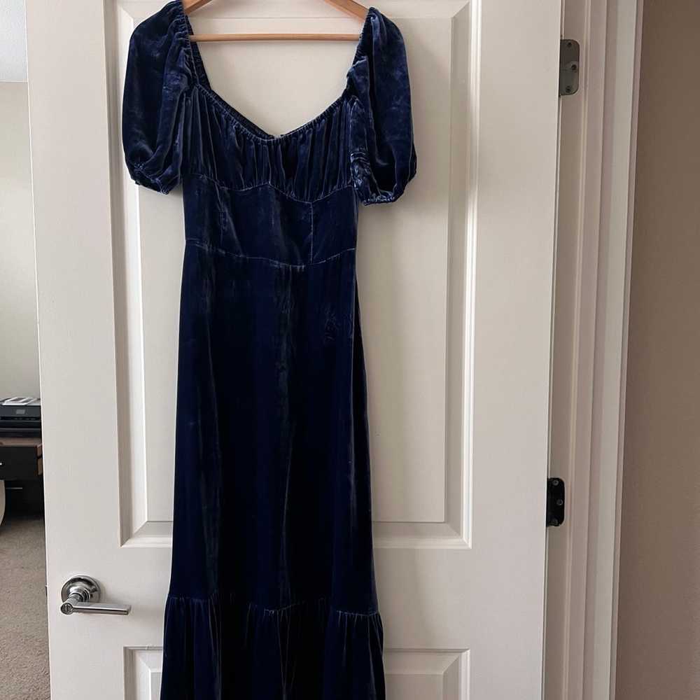 Reformation Suzanne Velvet Dress - image 3
