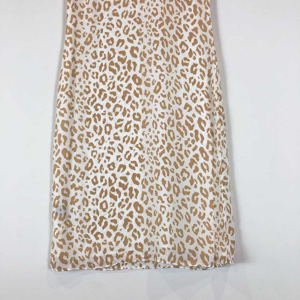 Jenni Kayne Silk Leopard Midi Shift T-Shirt Dress… - image 5