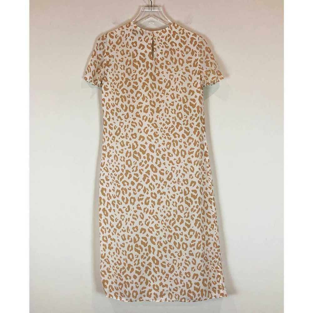 Jenni Kayne Silk Leopard Midi Shift T-Shirt Dress… - image 6