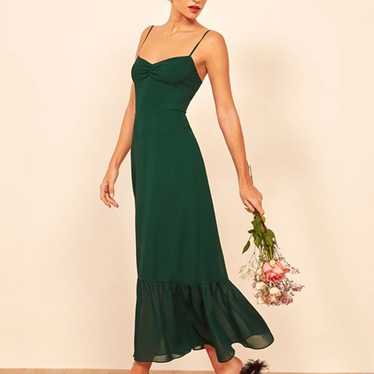 Reformation Emersyn Dress in Emerald