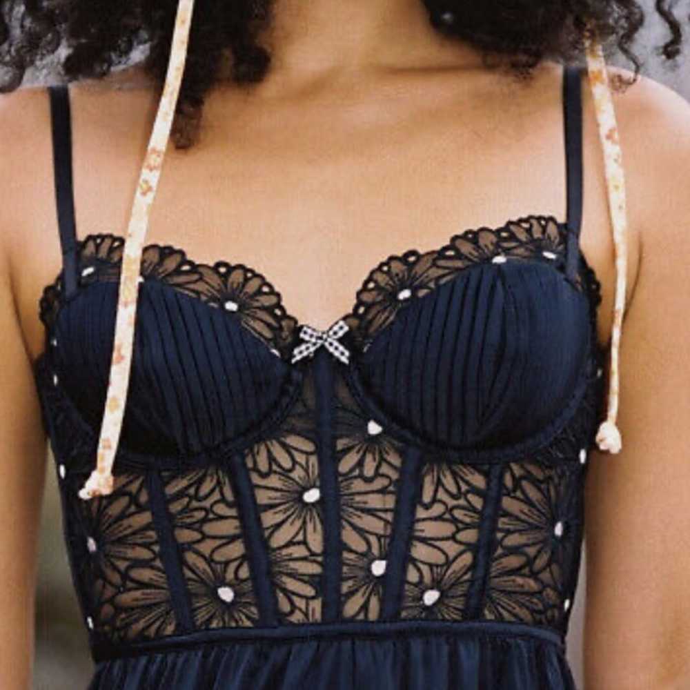 For Love and Lemons black slip dress - image 2