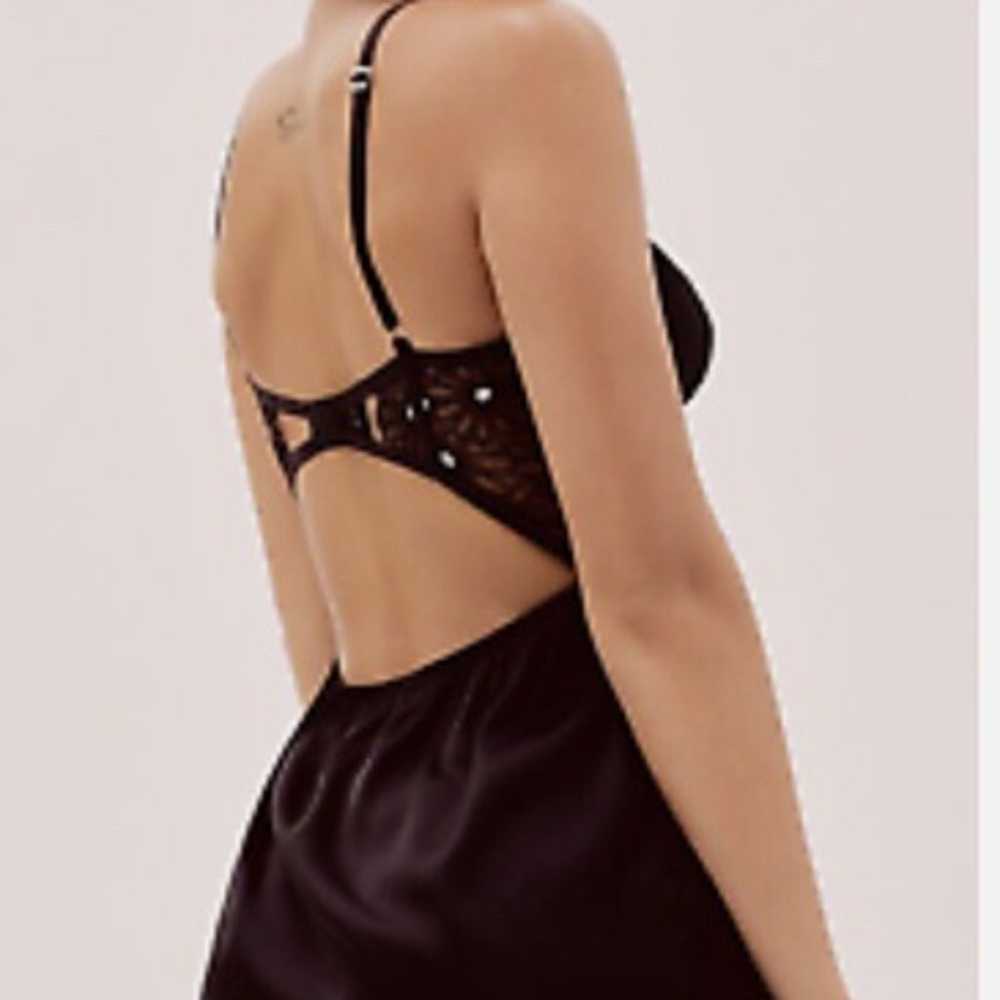 For Love and Lemons black slip dress - image 4