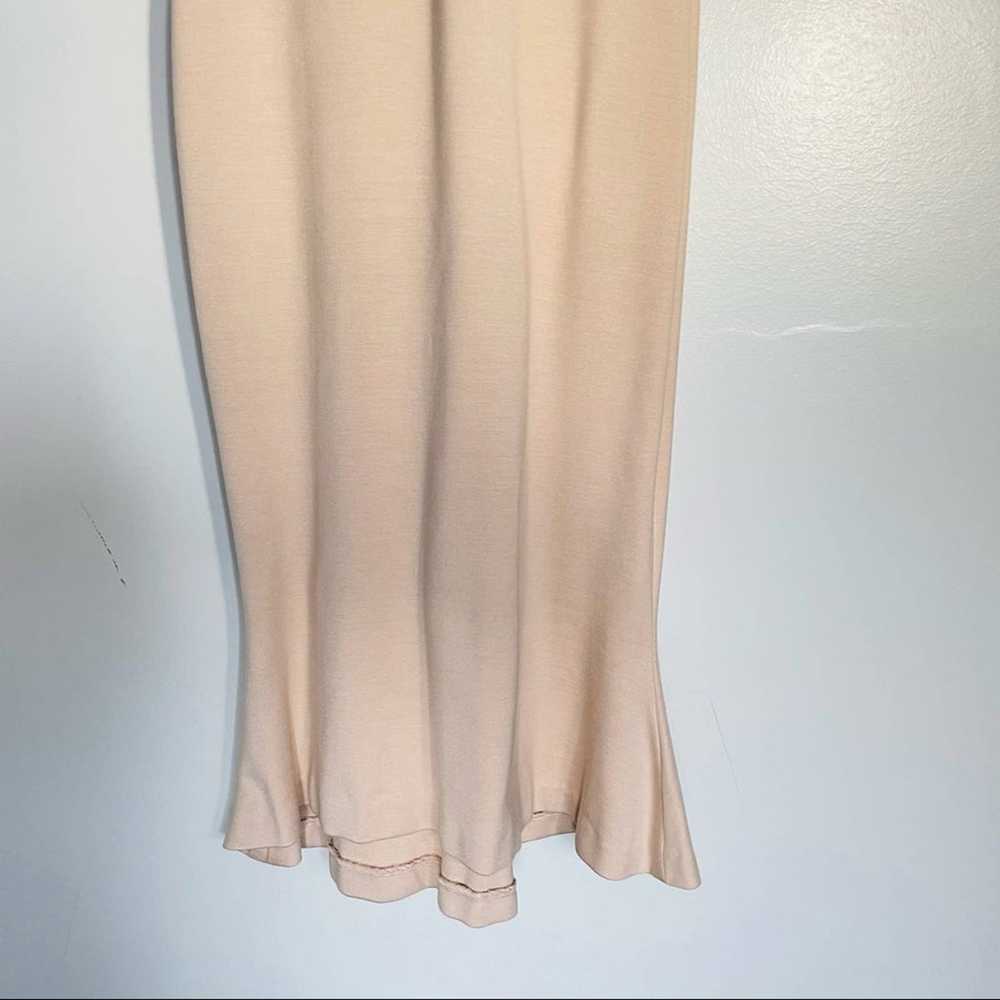 L’AGENCE Lucia Trumpet Midi Nude/Tan Dress Made i… - image 4