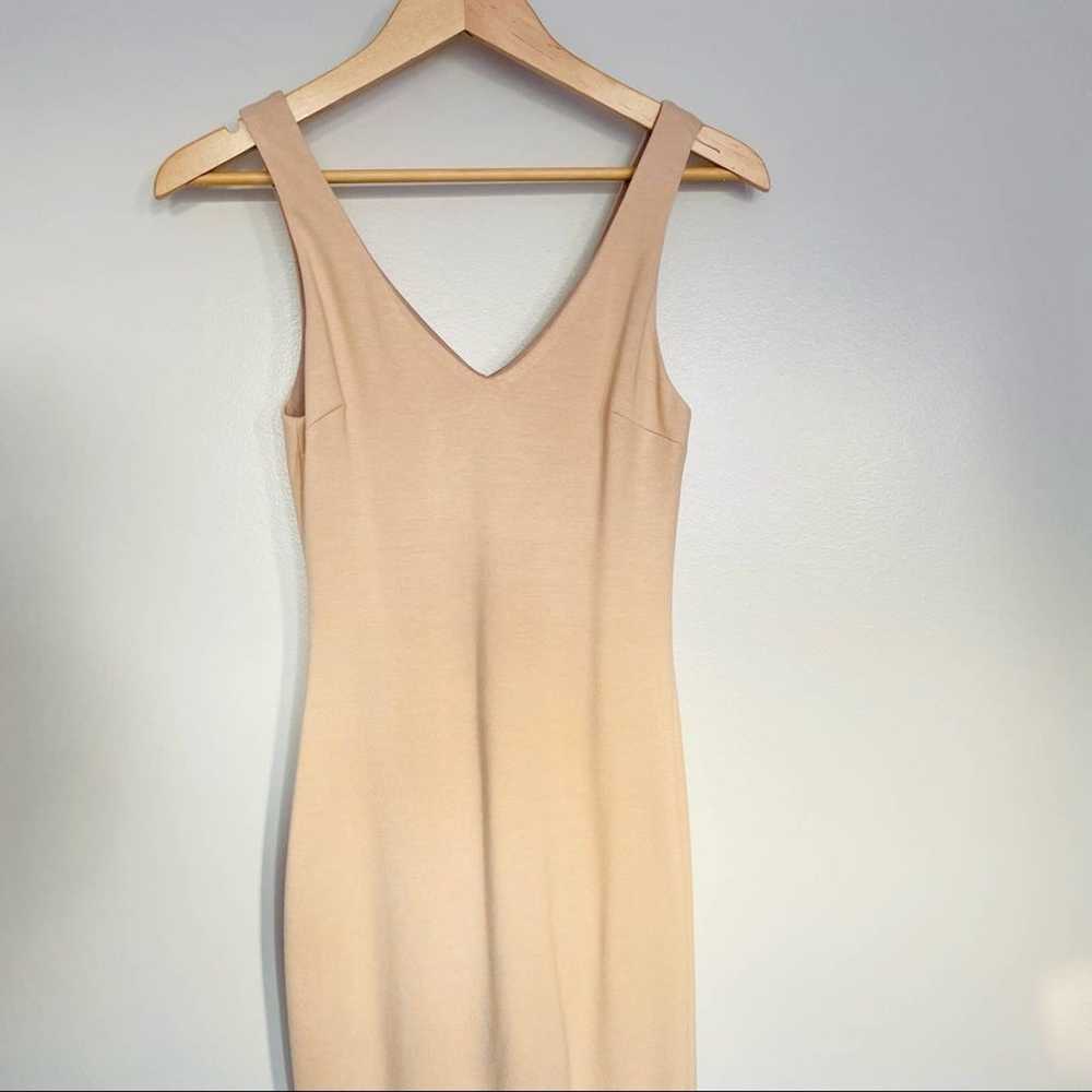 L’AGENCE Lucia Trumpet Midi Nude/Tan Dress Made i… - image 5