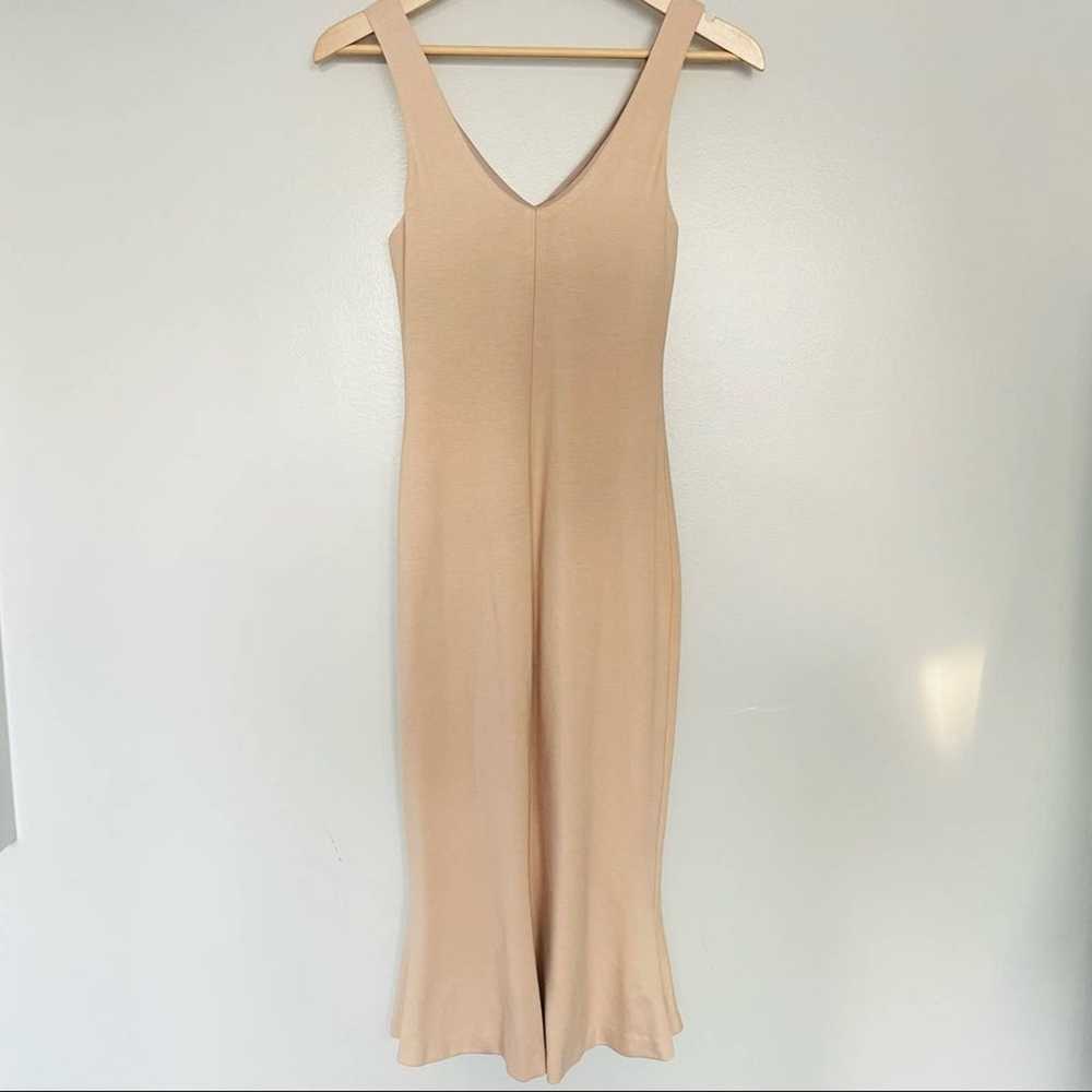 L’AGENCE Lucia Trumpet Midi Nude/Tan Dress Made i… - image 6