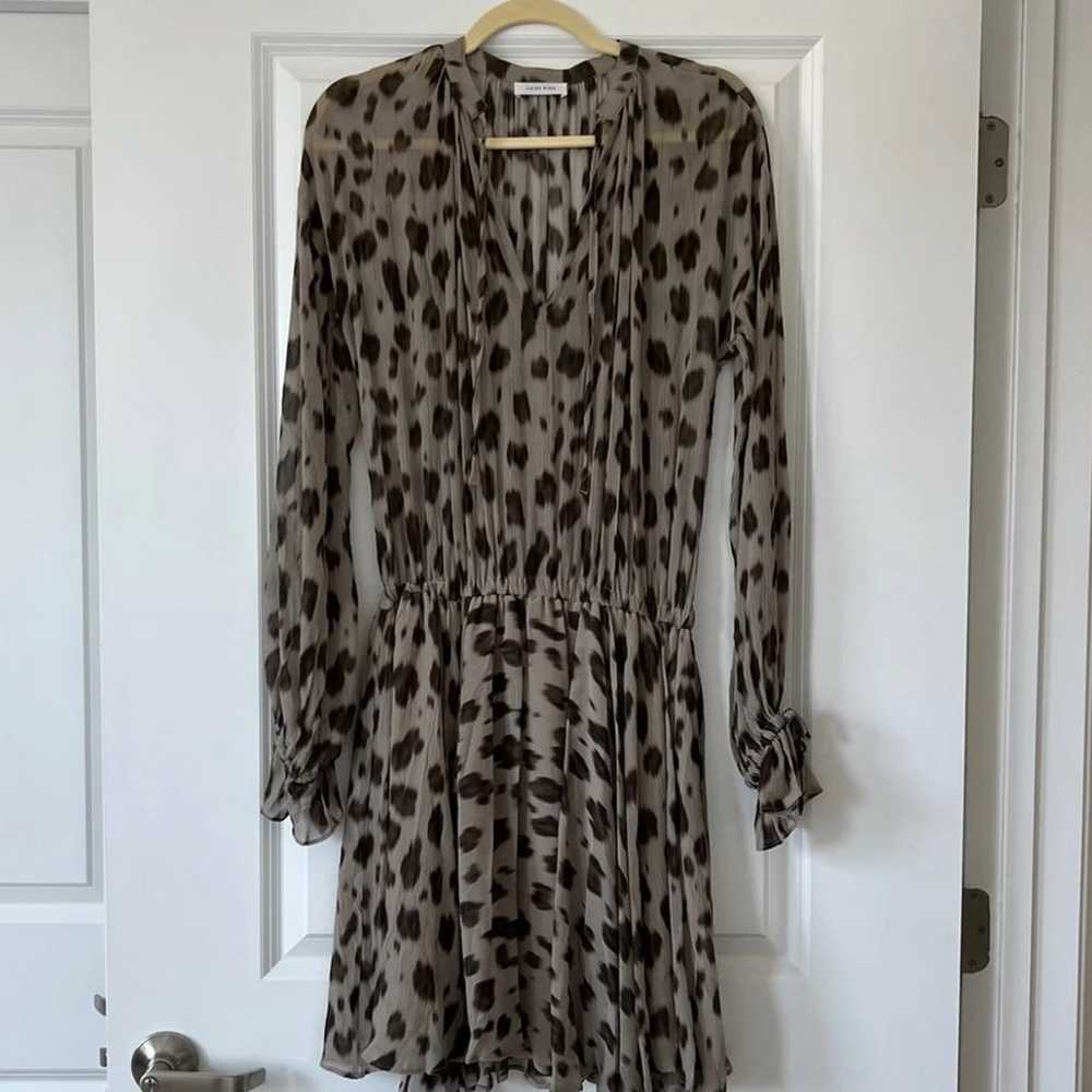 Anine Bing Elliana Leopard Print Silk Dress - image 2