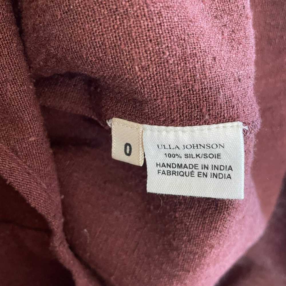 Ulla Johnson Raw Silk Ruffle Sequin Sleeve Dress … - image 4