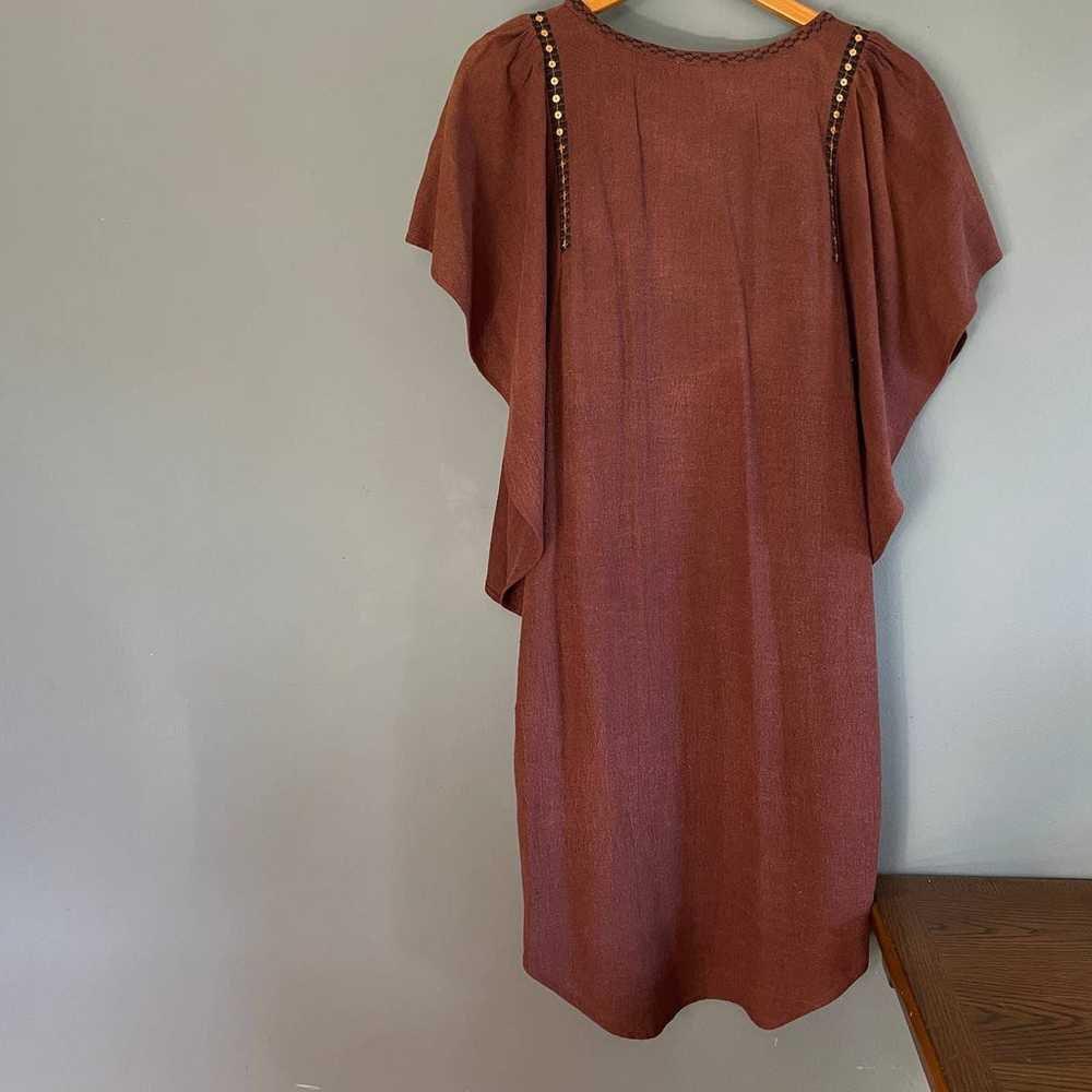 Ulla Johnson Raw Silk Ruffle Sequin Sleeve Dress … - image 5