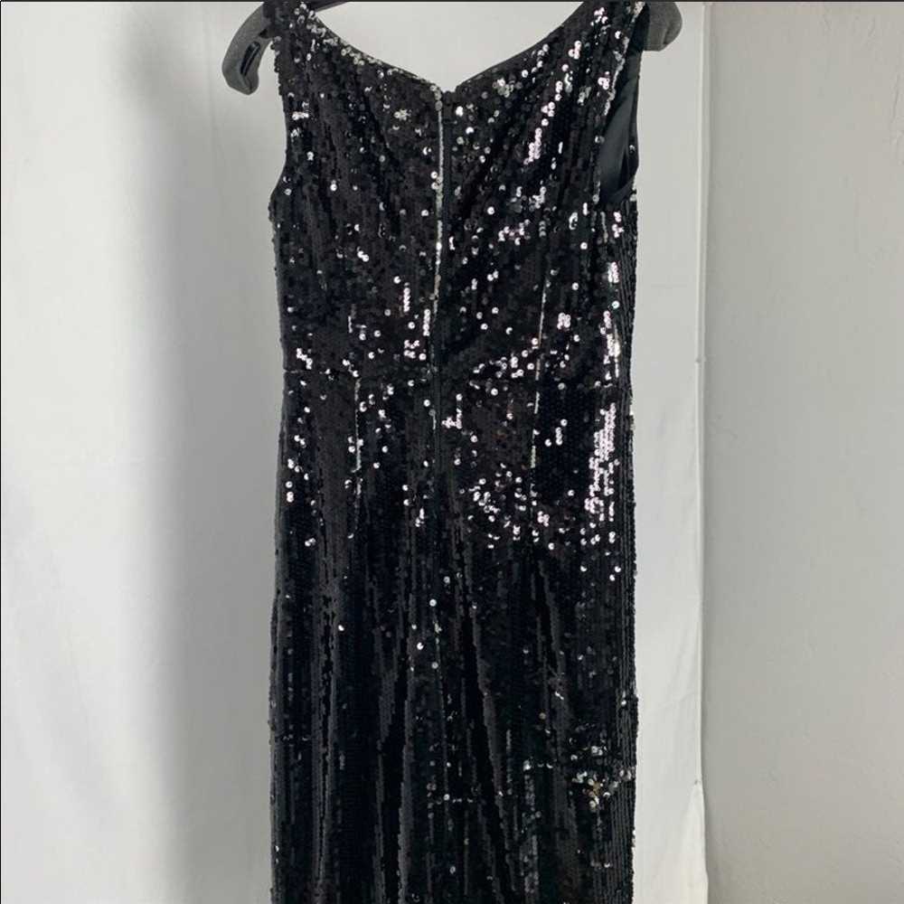 MILLY Black & Silver Sequin Dress Sz.2 - image 3