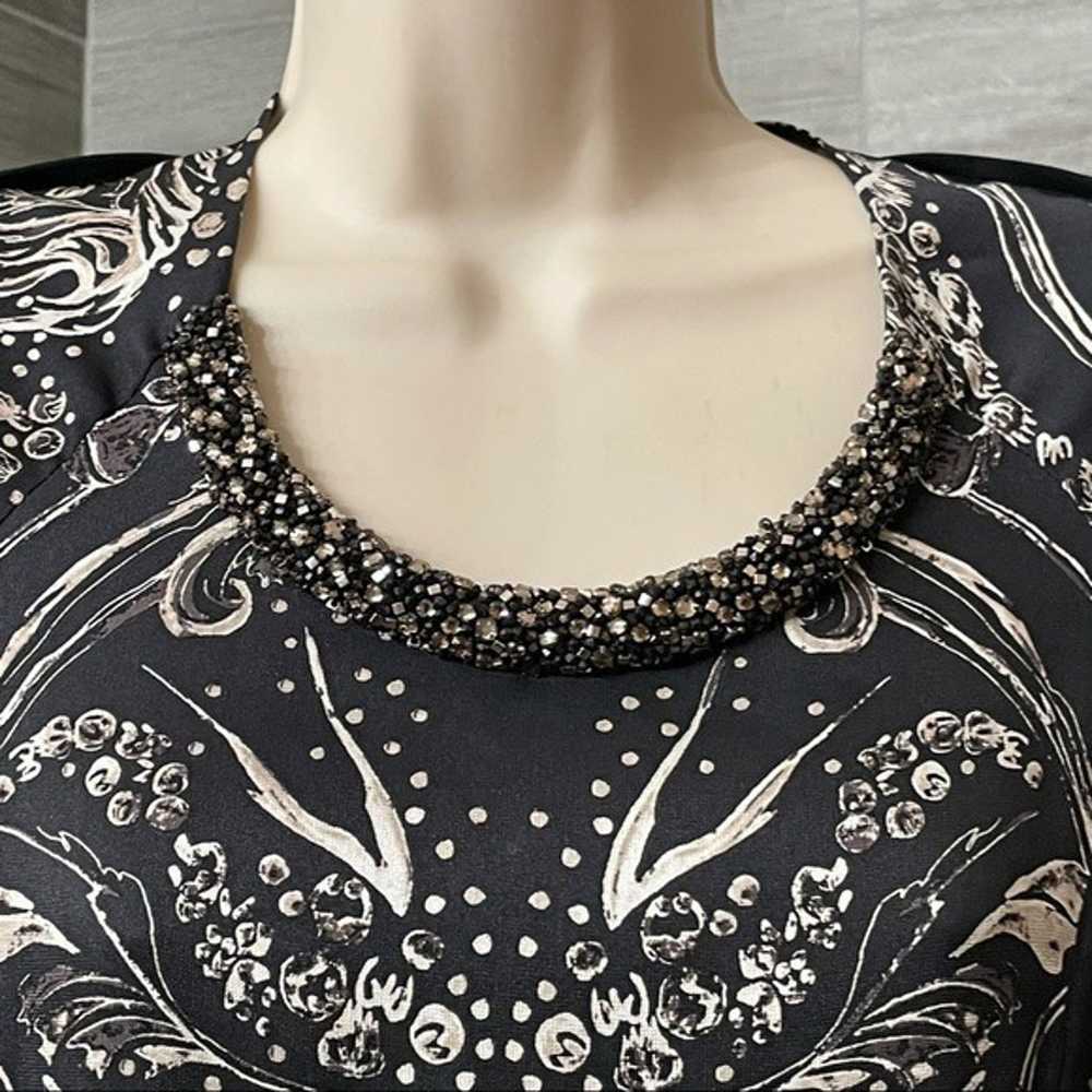 3.1 Phillip Lim Black Printed Silk Shift Dress - image 7