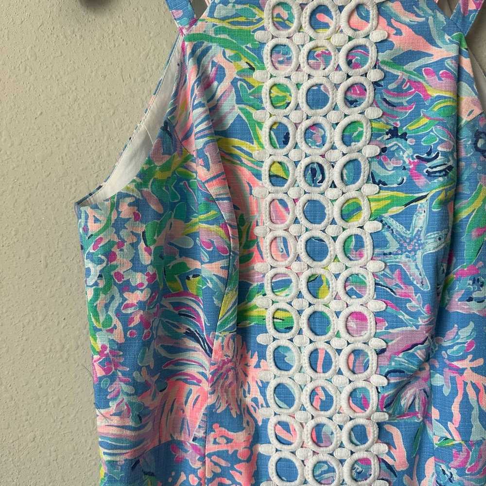 Lilly Pulitzer Pearl Stretch Shift Dress Sz 0 - image 3