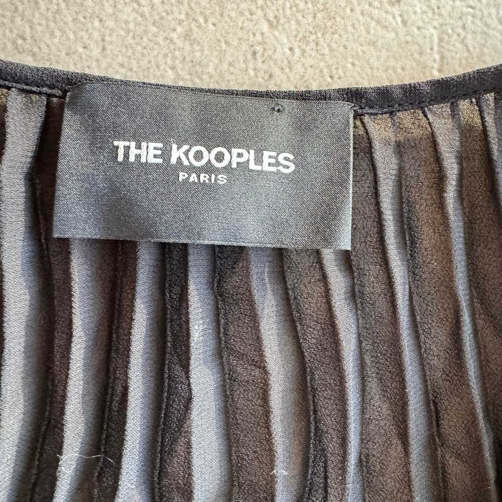 The Kooples Paris Long Maxi Pleated Dress Black S… - image 7