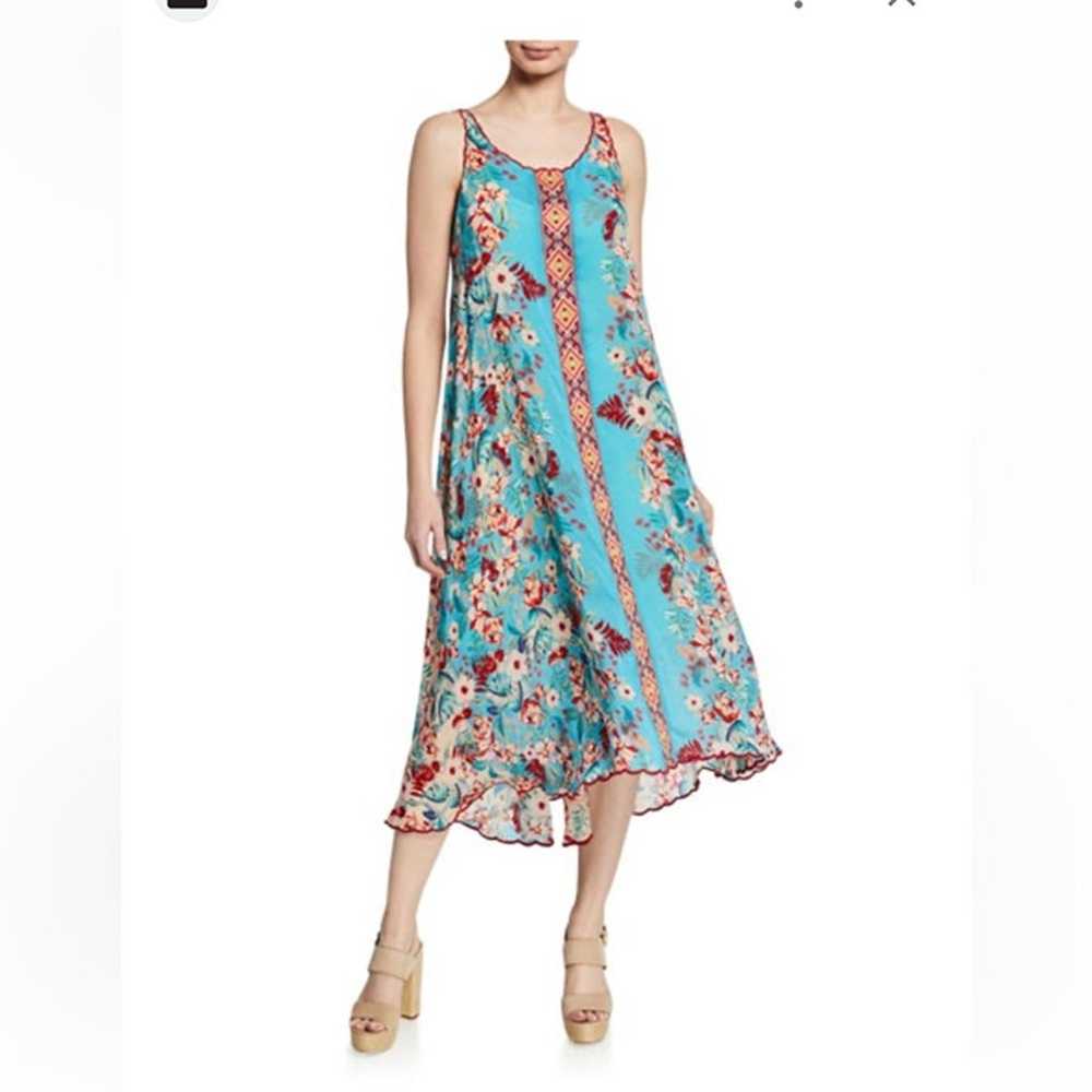 Johnny Was sleeveless embroidered scoop neck dress - image 2