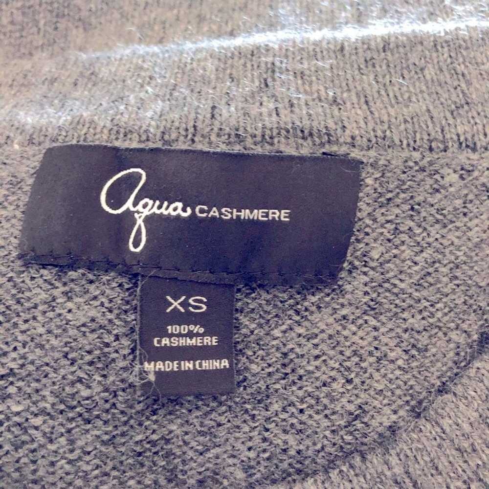 Aqua cashmere gray bodycon sweater dress XS - image 5