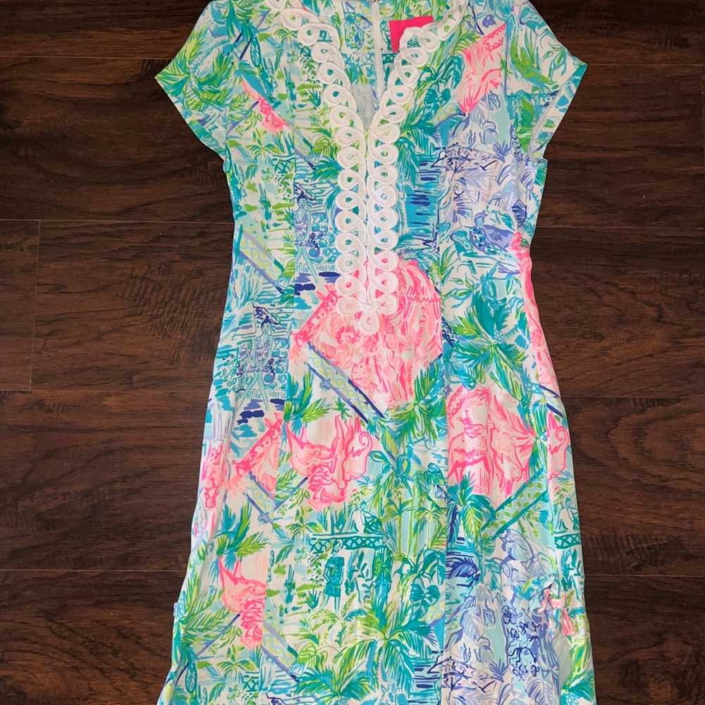 Lilly Pulitzer Bohemian Queen Lace Lattice Cassid… - image 1
