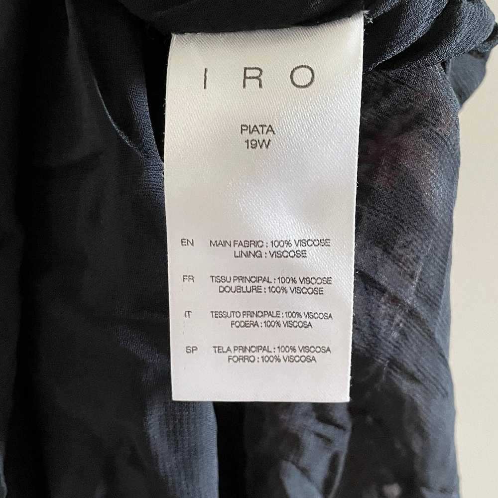 IRO Paris Black Multi Piata Ruffled Lace Up Crepo… - image 7