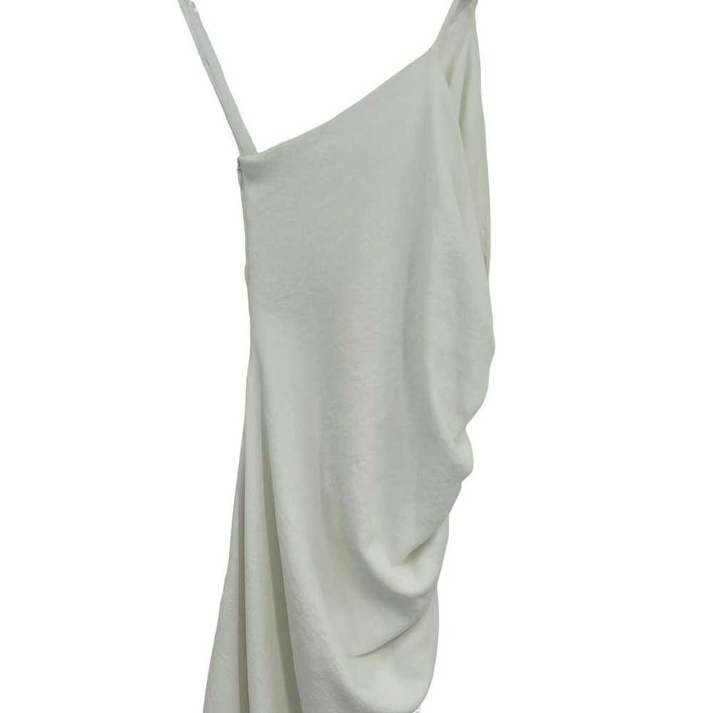 Ronny Kobo Zarma Asymmetrical Ruched Dress In Whi… - image 10