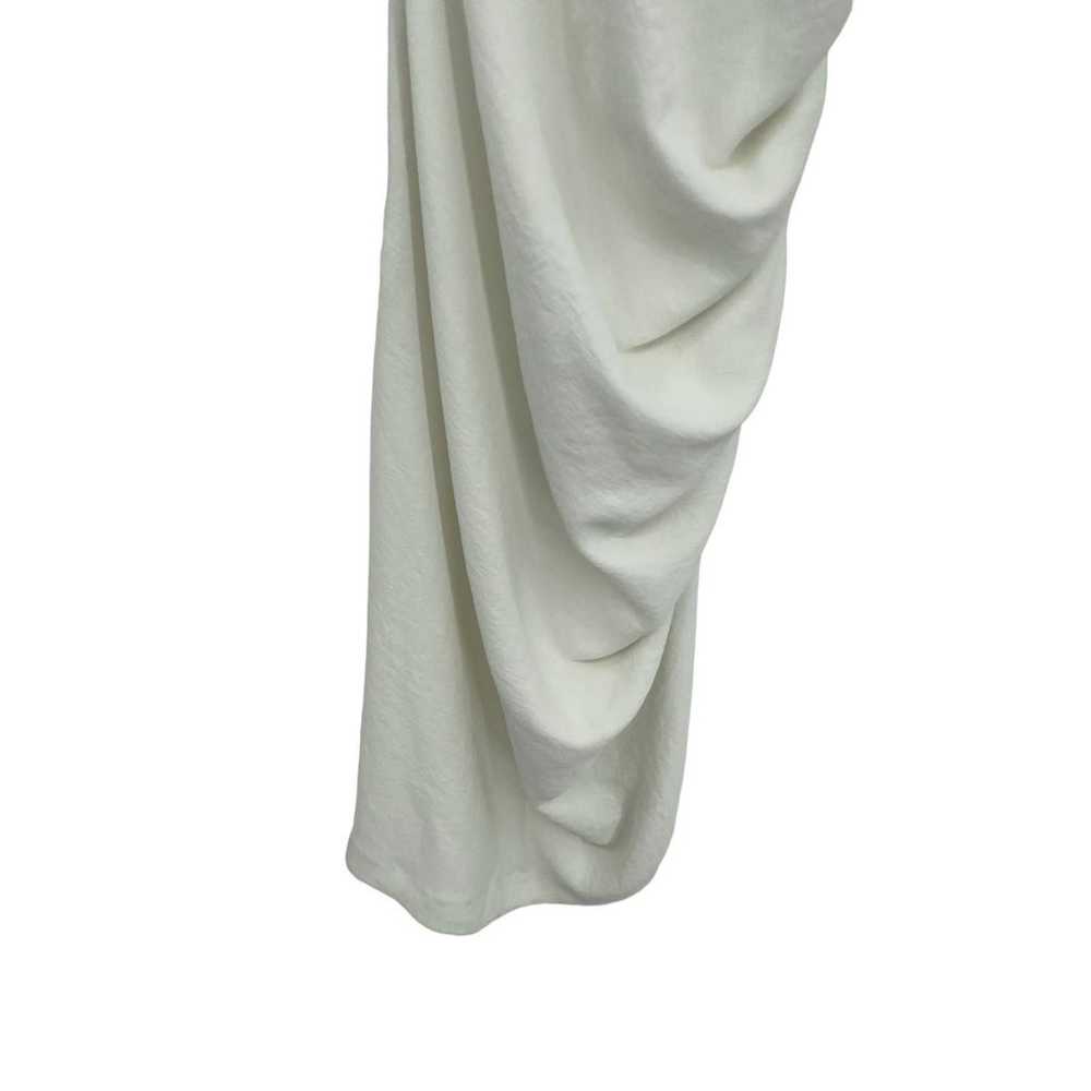 Ronny Kobo Zarma Asymmetrical Ruched Dress In Whi… - image 9