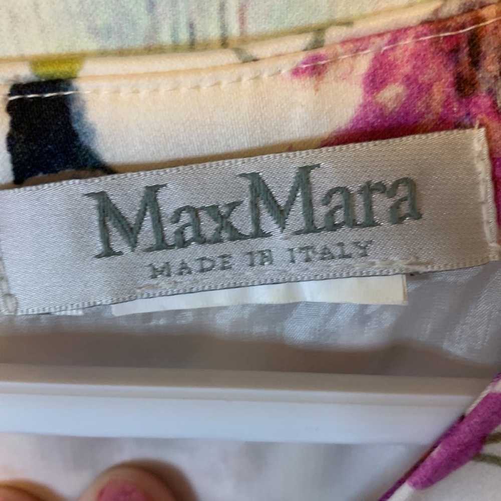 MaxMara Floral Sleeveless Dress Fully Lined Size … - image 2