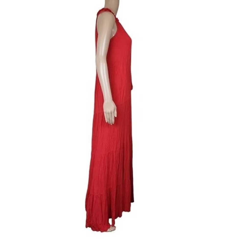 Ella Moss Red Tiered Maxi Dress - image 3