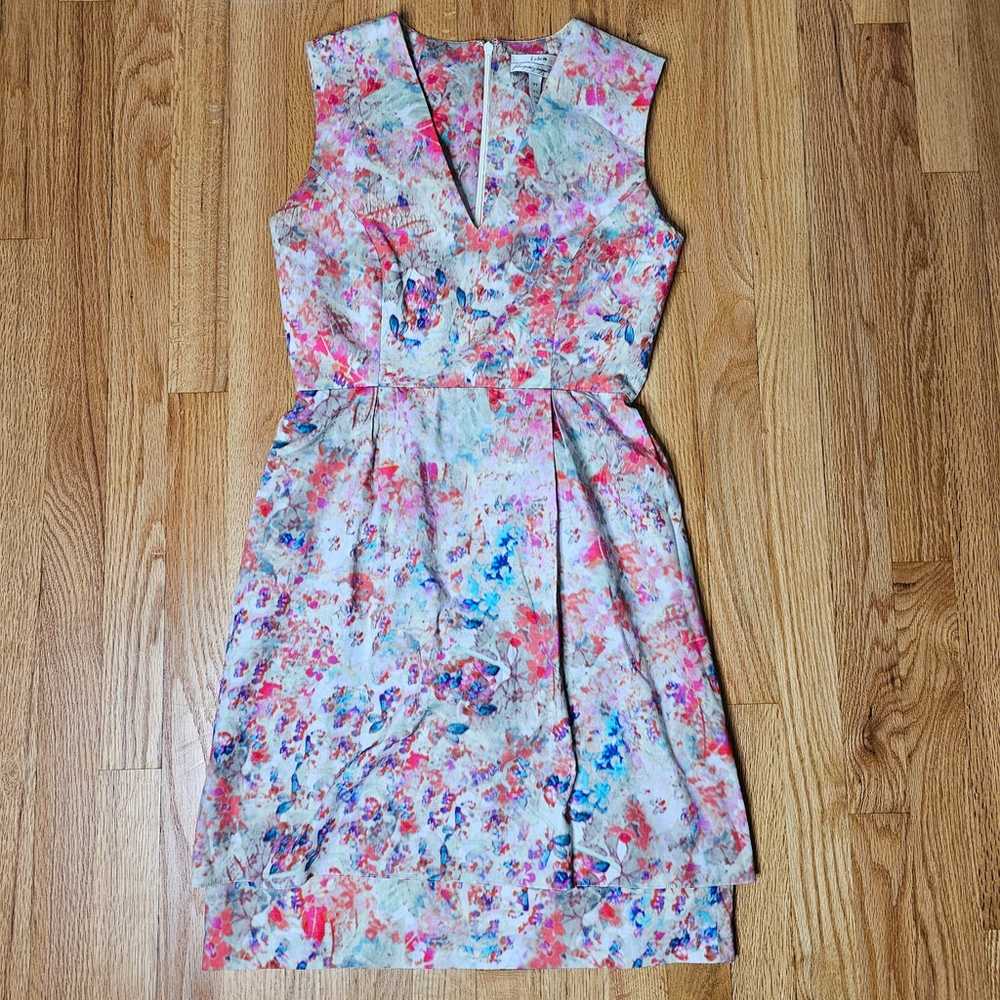 Erdem Size 4 V Neck Multicolor Layered Dress - image 3