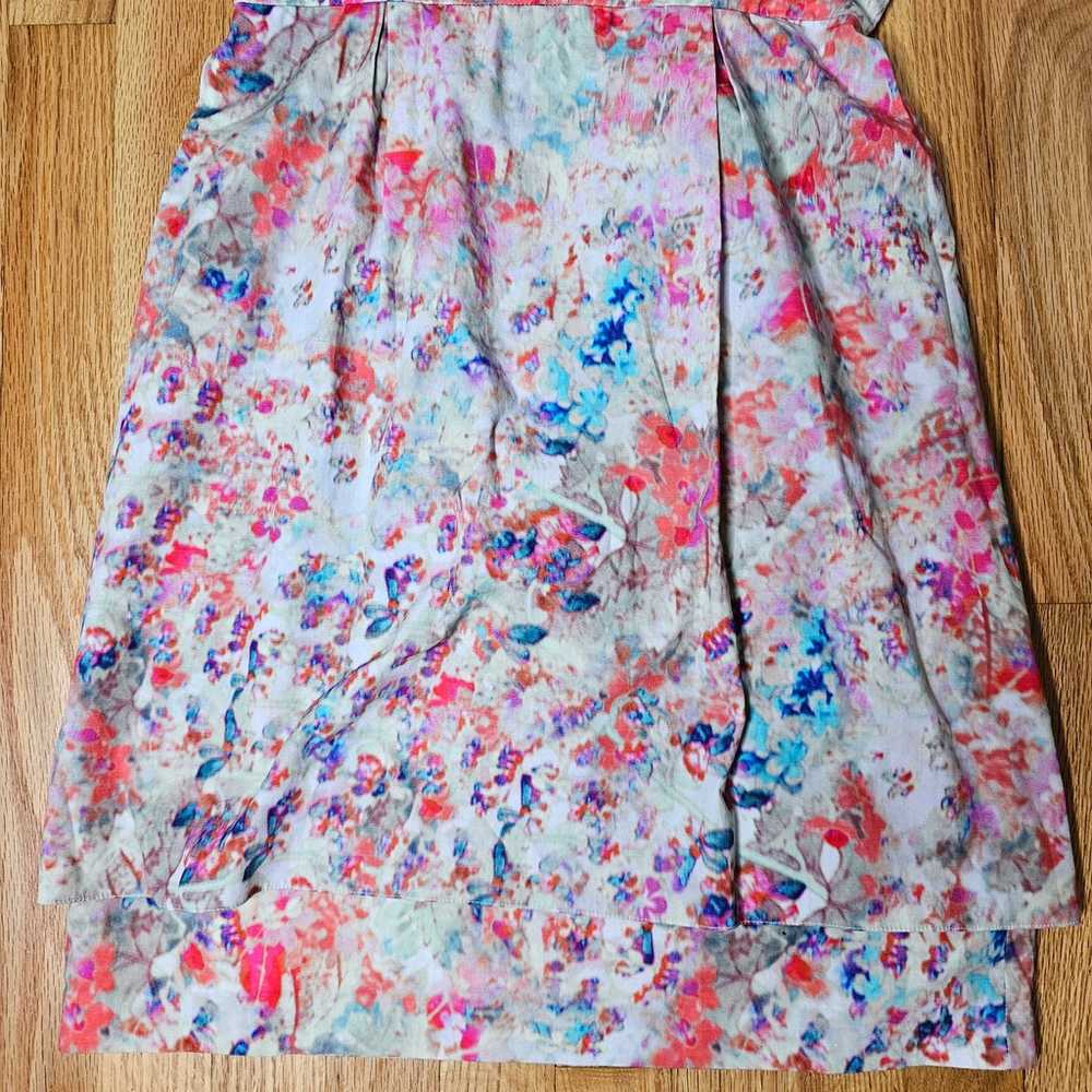 Erdem Size 4 V Neck Multicolor Layered Dress - image 4