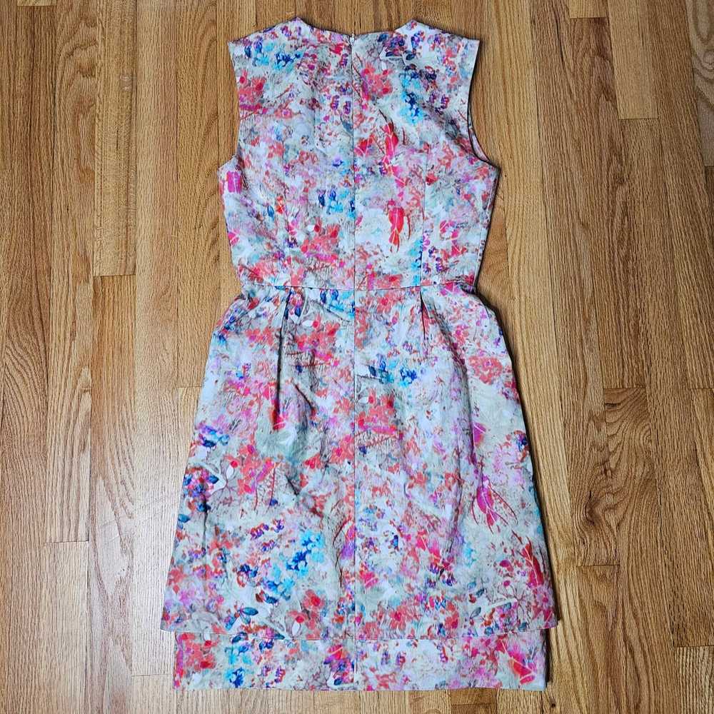 Erdem Size 4 V Neck Multicolor Layered Dress - image 7