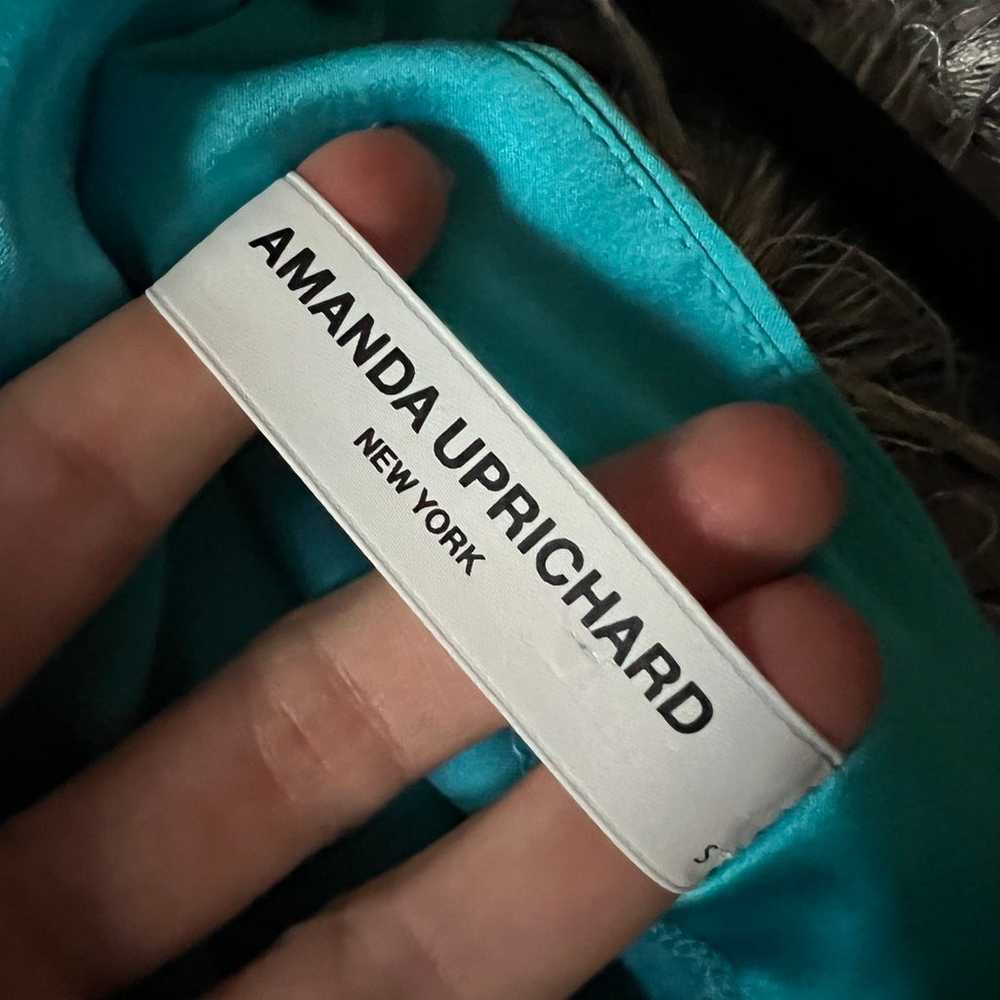 NWOT Amanda Uprichard silk mini blue dress size S… - image 7