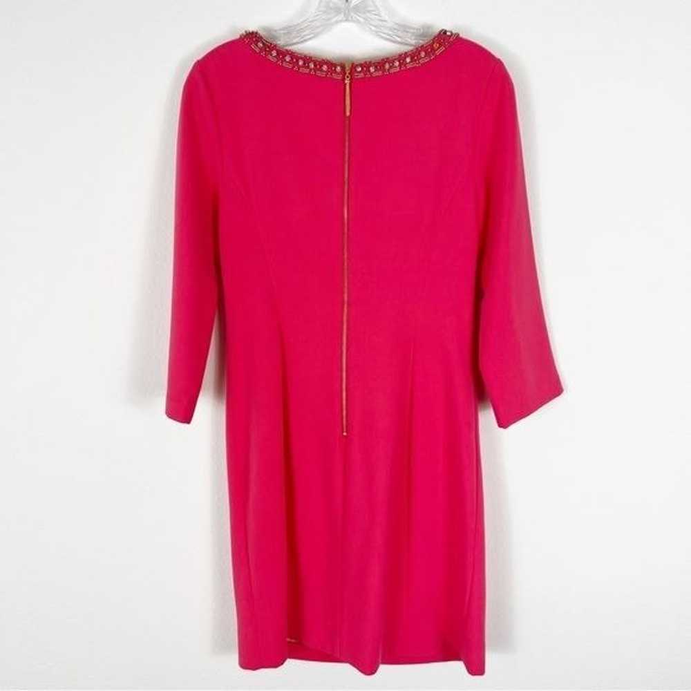 Lilly Pulitzer Bronte Sheath Dress Pink Embellish… - image 6