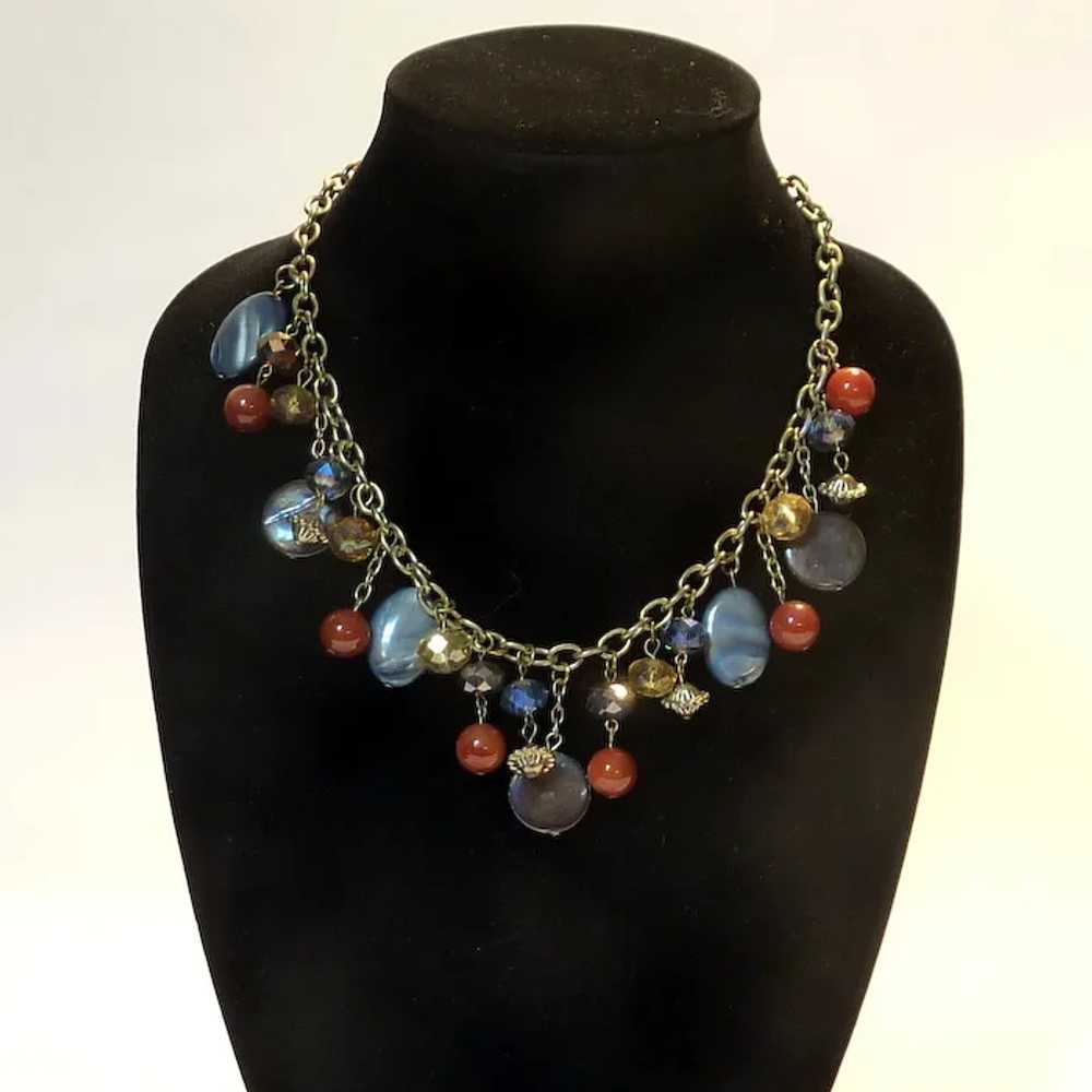 Single Strand Baubles and Beads Boho Necklace - image 5