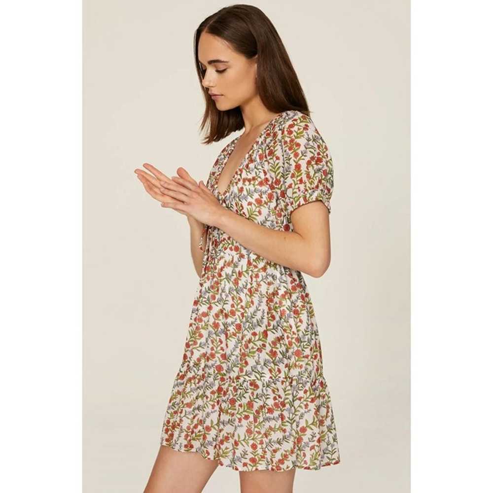 Banjanan Artemis Puff Sleeve Floral Mini Dress Wh… - image 5